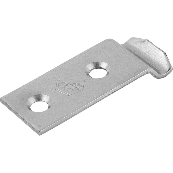 Kipp Catch Plate For Latch Form:B Cranked 48X18, A=20, D=4, 8, Stainless Steel 1.4301 Tumbled K1336.92460482 - main